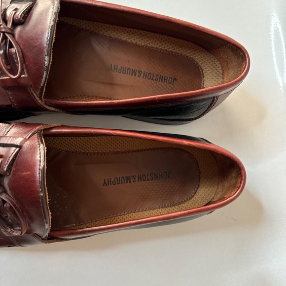 Johnston Murphy Aragon II Mens Kiltie Tassel Loafer 2 Tone Black Brown 10.5 N main image 6